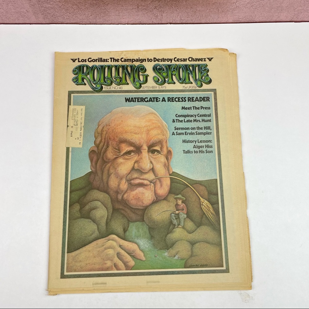 Vintage Rolling Stone Magazine Watergate Cesar Chavez September 13, 1973 History